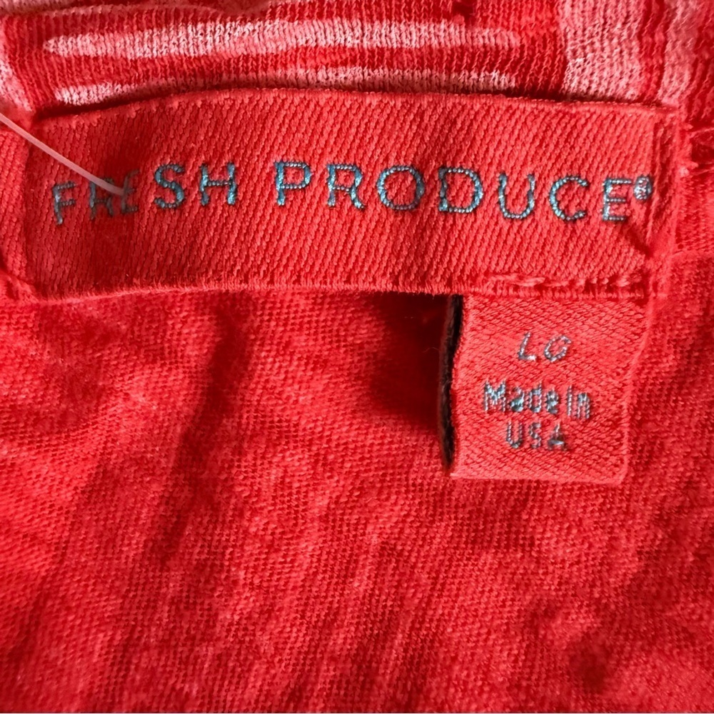 Fresh Produce | Down Under Hi-Low Scoop Neck Luna Top | 100% Cotton | Sz L - Picture 6 of 9